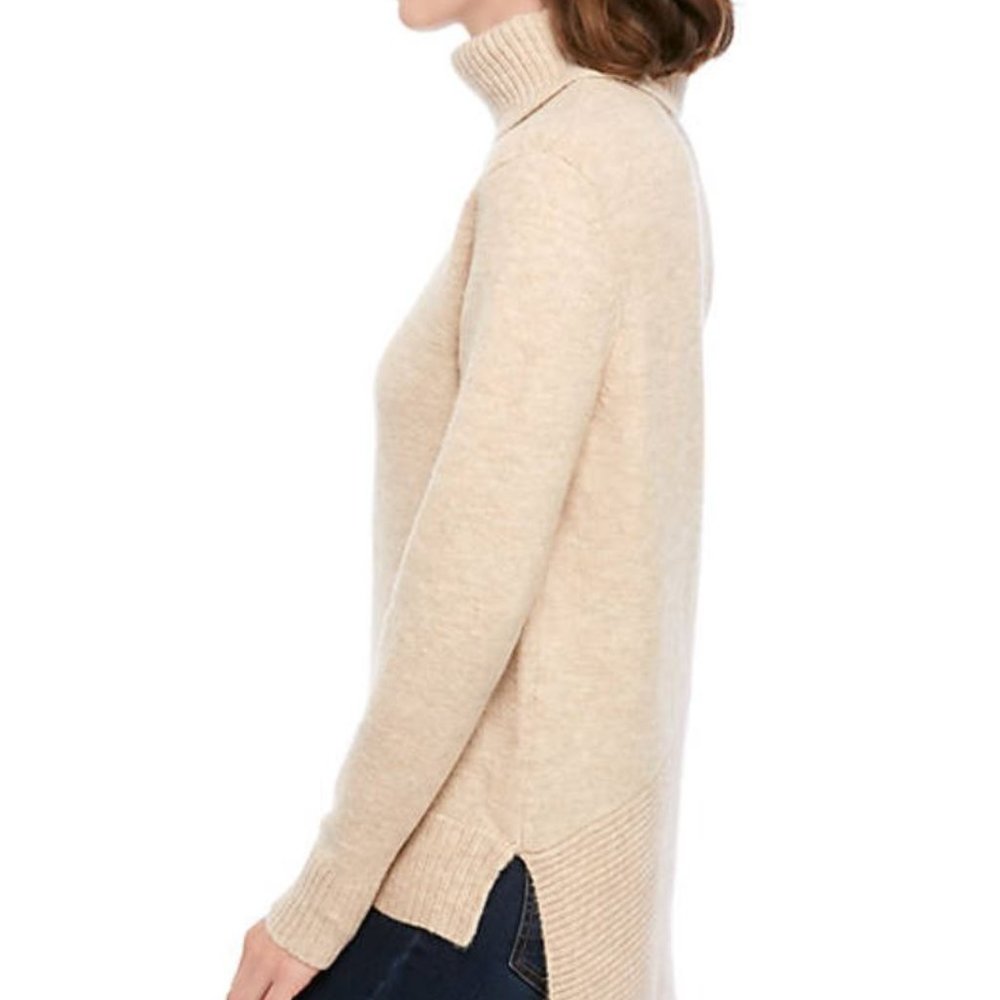 NWT New Directions Asymmetrical Mock Neck XL